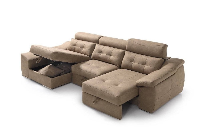 sofa chaise longue moderno diseno 1303 04 1 Salones, Sofas, Mesas